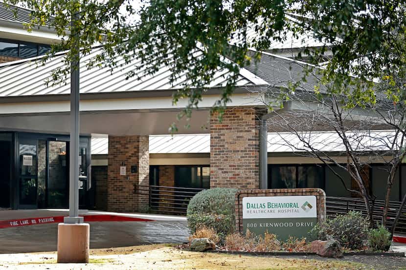 Dallas Behavioral Healthcare Hospital, a psychiatric facility, in DeSoto, Texas is pictured...