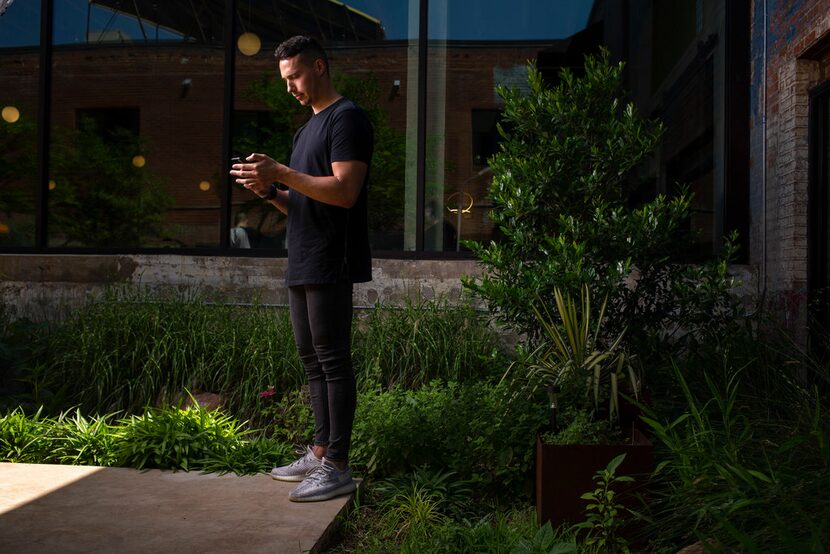 Reed Duchscher, president and founder of Night Media Co., poses for a photograph at Night...