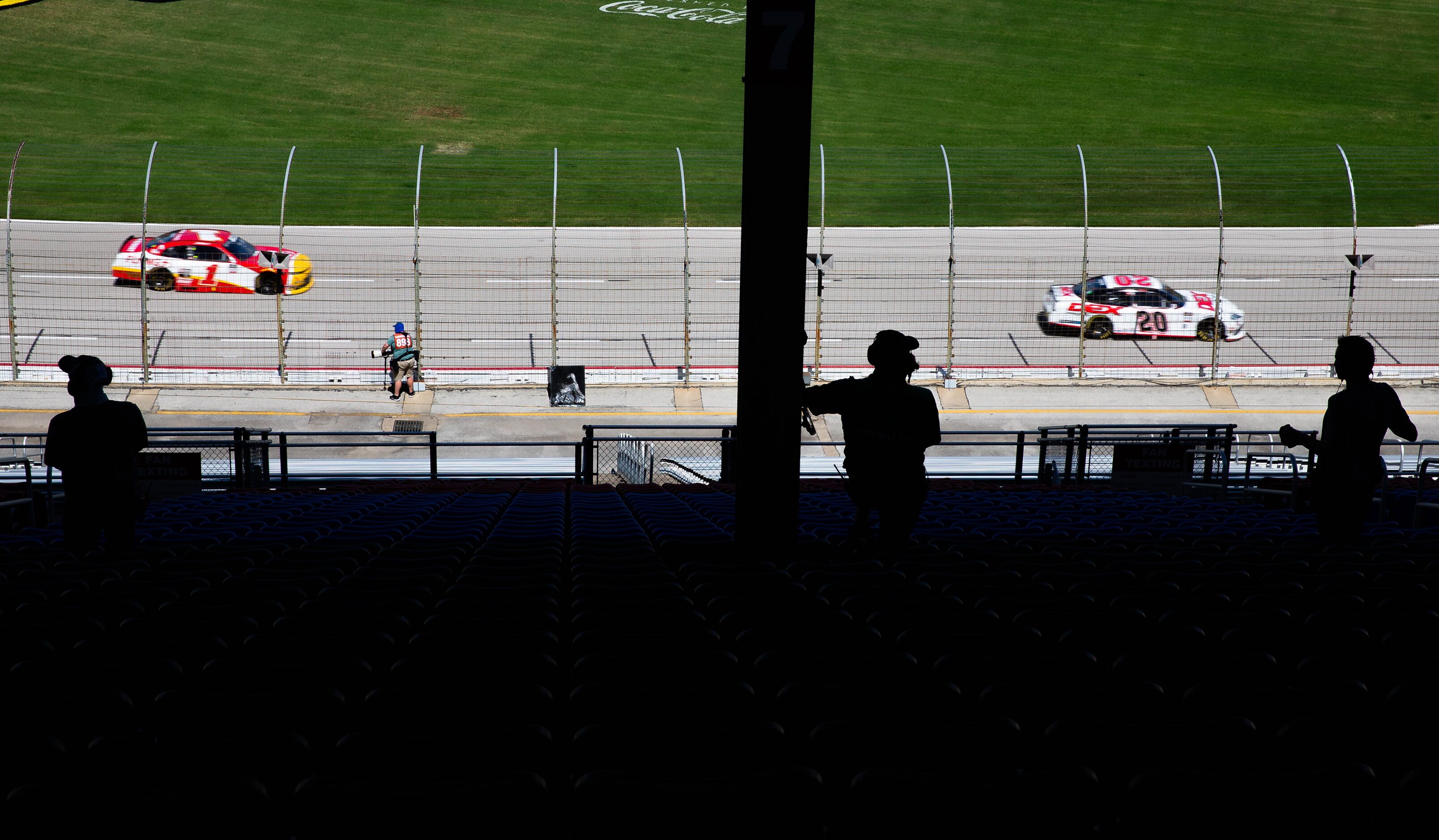 The few spectators allowed during the NASCAR Xfinity My Bariatric Solutions 300 race...