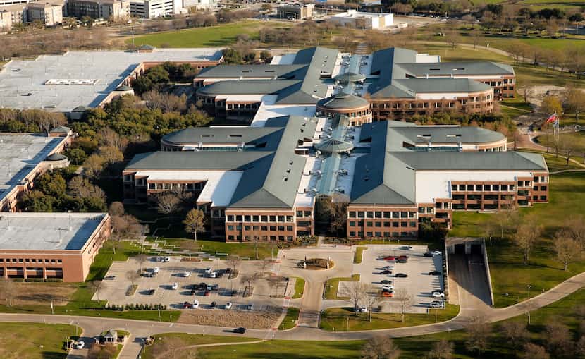The aerial of J.C. Penney headquarters in Plano was shot on Feb. 28.