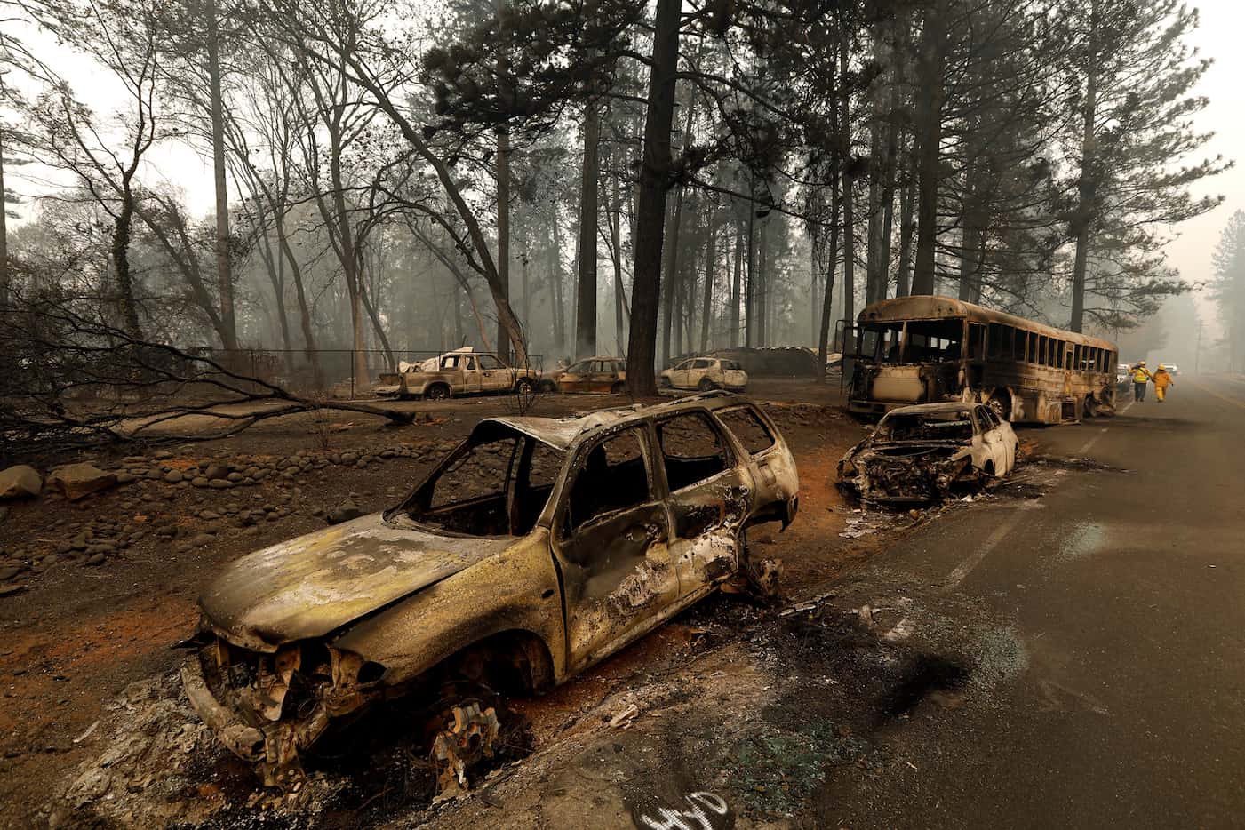 The town of Paradise, Calif., is mostly a ghostown after the explosive Camp Fire burned...