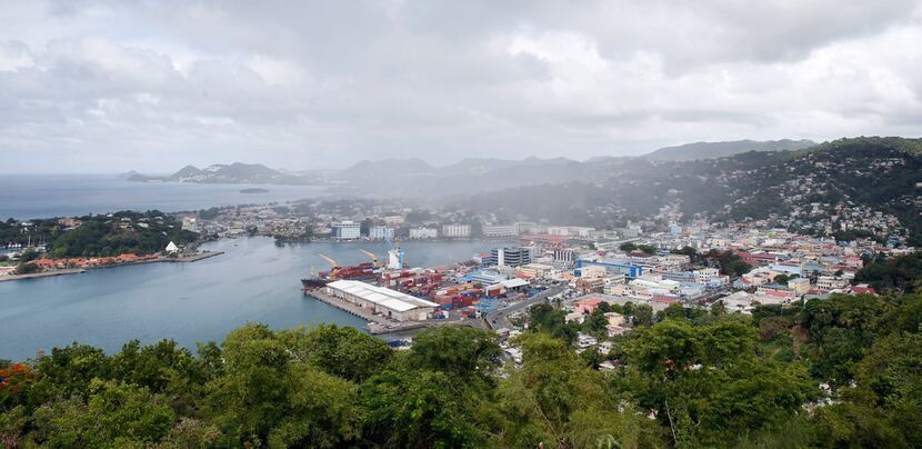 View of Castries, St. Lucia in  September 2018. Botham Jean grew up in Castries with his...