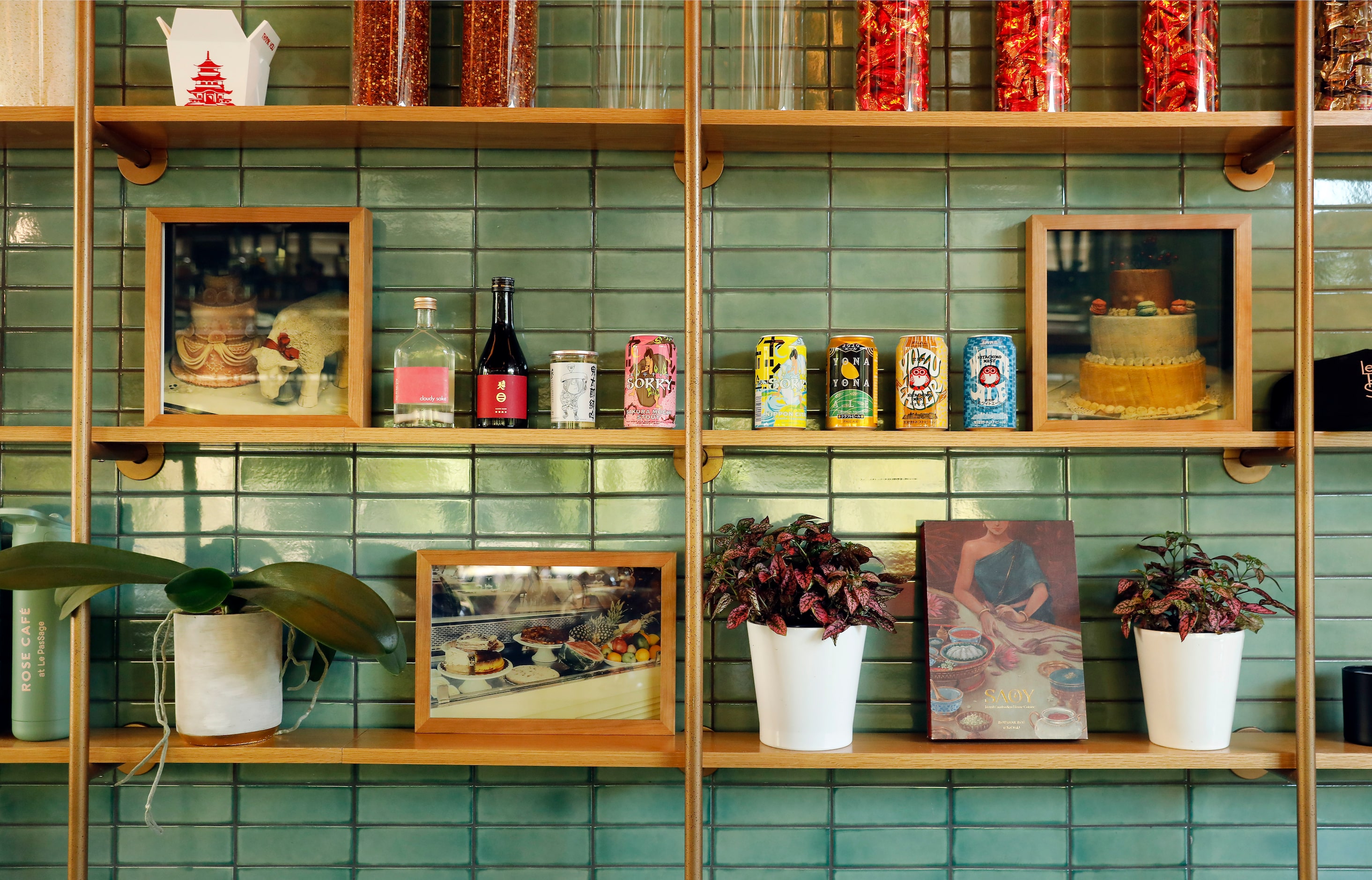 An interior view of the Rose Café Tasting along the Katy Trail at Fitzhugh Ave in Dallas,...