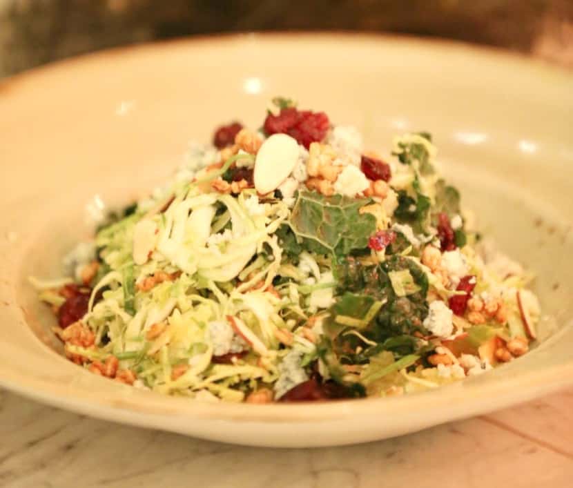 Shaved Brussels sprouts and dried cranberry salad at Remedy