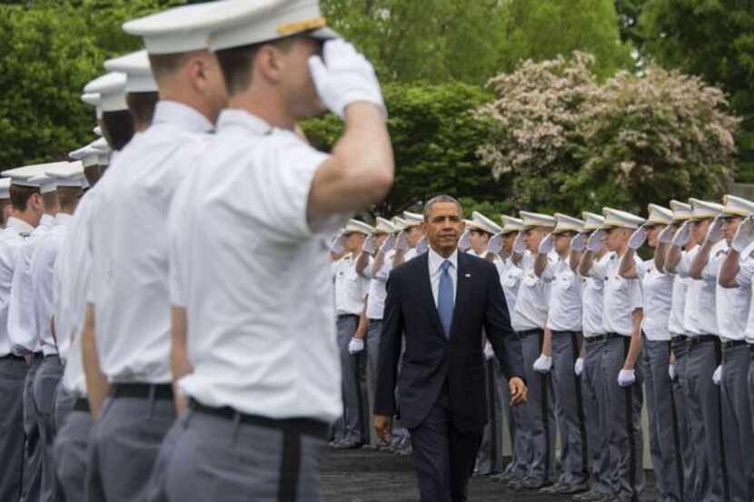 
President Barack Obama arrived at the U.S. Military Academy in West Point, N.Y., on...