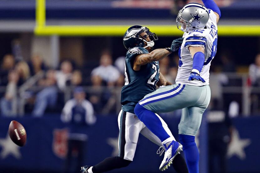 Philadelphia Eagles safety Patrick Chung (23) breaks up a pass meant for Dallas Cowboys...