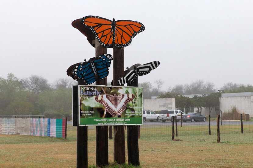 The entrance to the National Butterfly Center on Jan. 15, 2019, in Mission, Texas.