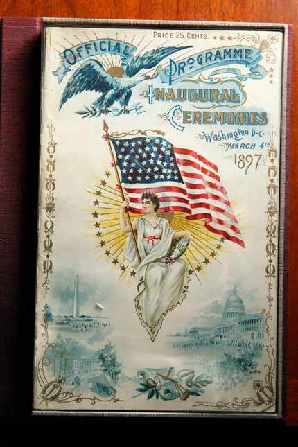 A program from President William McKinley's inauguration in Hervey Priddy's personal...