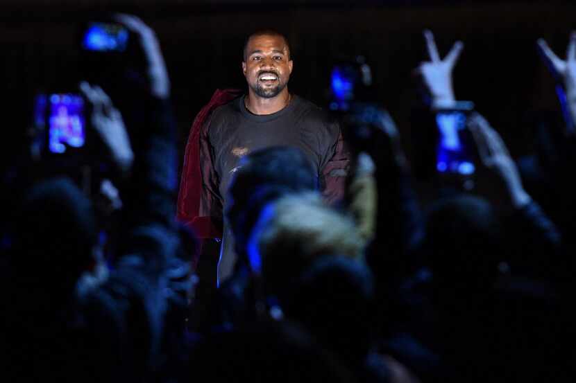 Rapper Kanye West will perform at American Airlines Center Sept. 22s