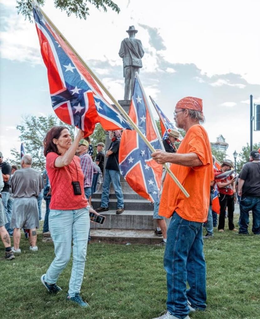 News of an out-of-town group coming to Weatherford to protest a Confederate statue drew 500...