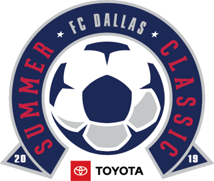 The 2019 FC Dallas Summer Classic presented by Toyota logo.
