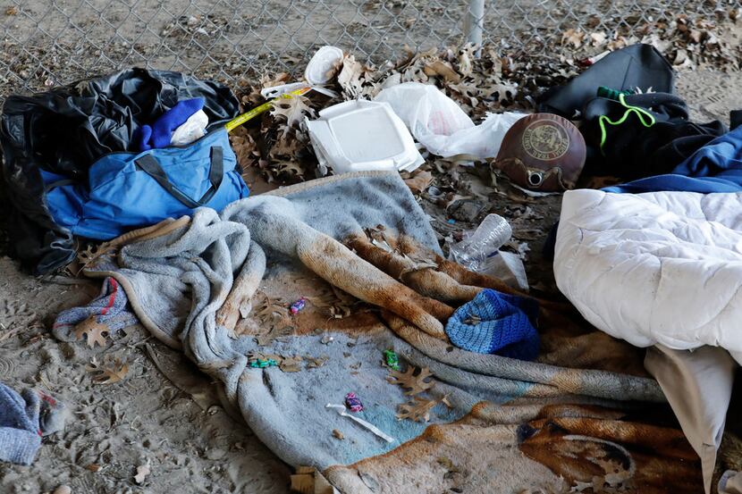 Some of the personal belonging that belonged to an elderly homeless man that was found dead...