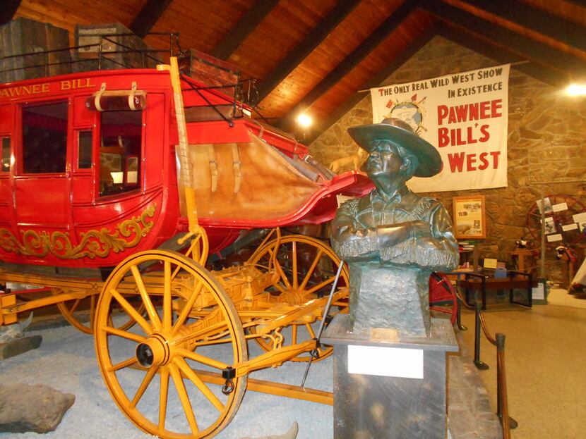 The Pawnee Bill Museum has exhibits from both the Pawnee Bill and Buffalo Bill Wild West shows.