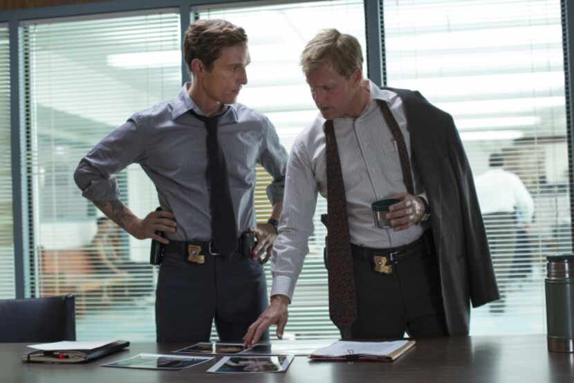 In "True Detective," Matthew McConaughey (left) and Woody Harrelson starred as hard-bitten...