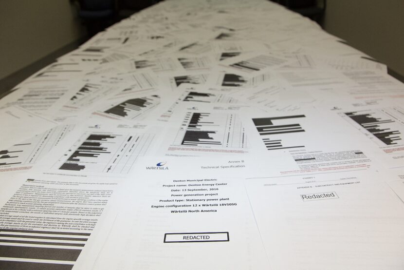 The Denton Record-Chronicle received redacted contracts regarding a new Denton Municipal...