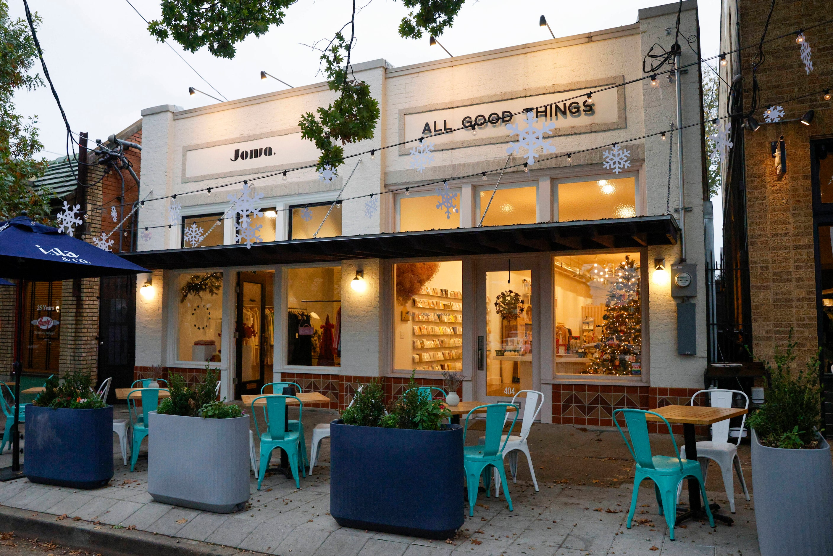 Jowa and All Good Things are pictured along 8th Street in Bishop Arts, Thursday, Nov. 16,...