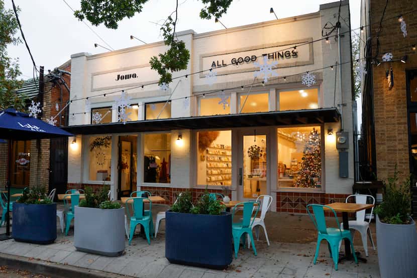 Jowa and All Good Things are pictured along 8th Street in Bishop Arts, Thursday, Nov. 16,...