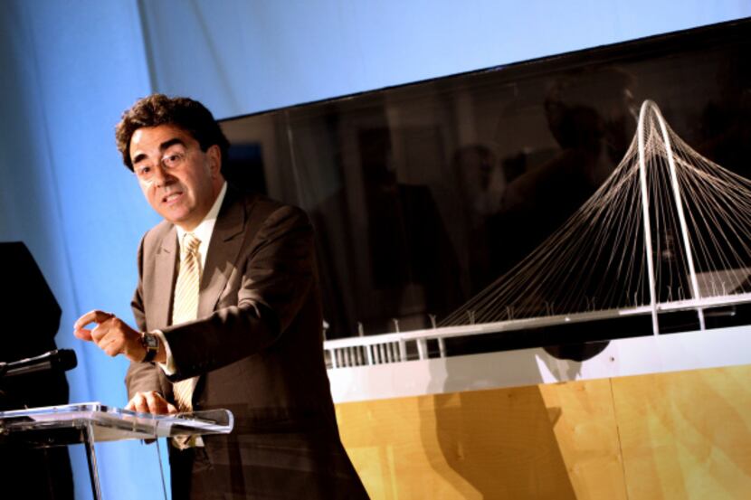 Architect Santiago Calatrava, who talked about the Margaret Hunt Hill at a Trinity event in...