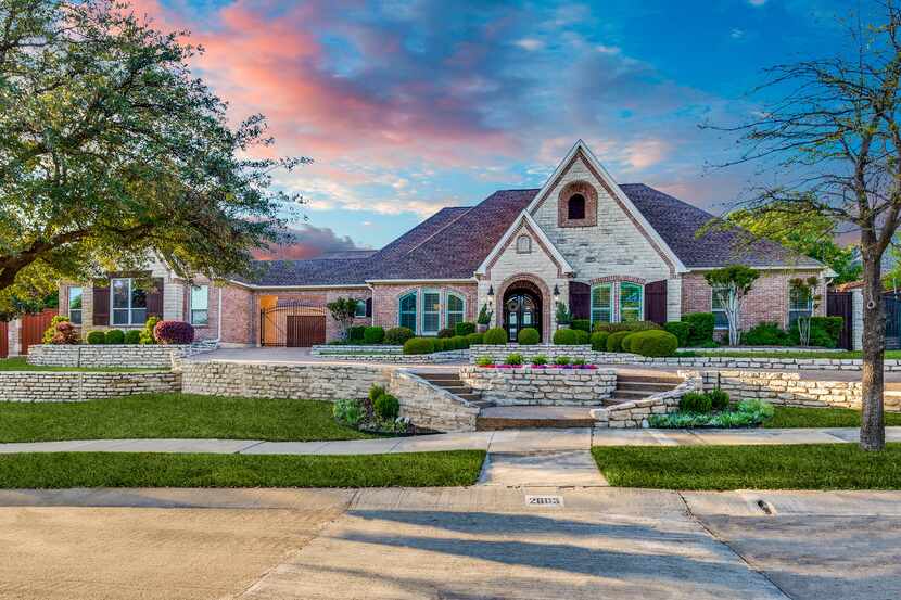 This 4,587-square-foot custom design at 2603 Sir Gawain Lane in Castle Hills is offered for...