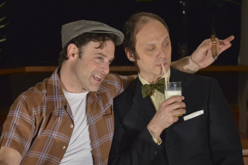 J. Anthony Crane (left) stars as slobby Oscar, with Michael Maestro as finicky Felix, in...