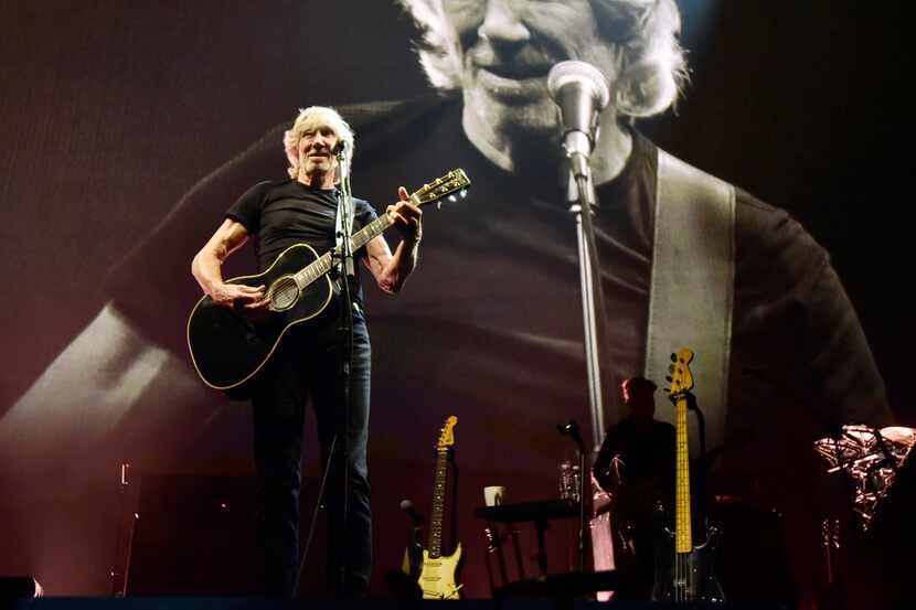 Roger Waters performs in concert for the Us + Them Tour at the American Airlines Center in...