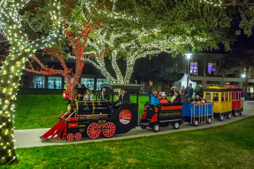 The Christmas theme park at the Hilton Anatole Hotel in Dallas