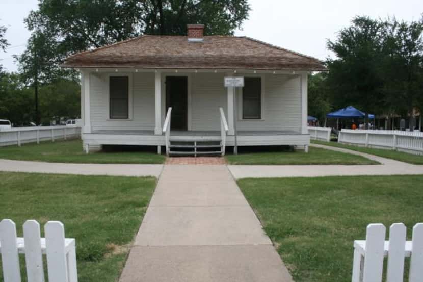 The J.O. Davis House, once located on the Grand Prairie side of Bear Creek, was moved,...