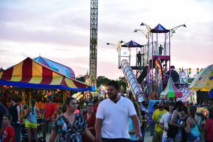 The Midway at the North Texas Fair and Rodeo, Saturday, August 23, 2014, in Denton, TX....