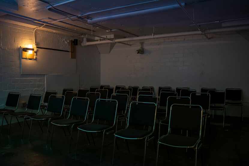 The capacity is 35 at Spacy, a micro-cinema in Dallas. 