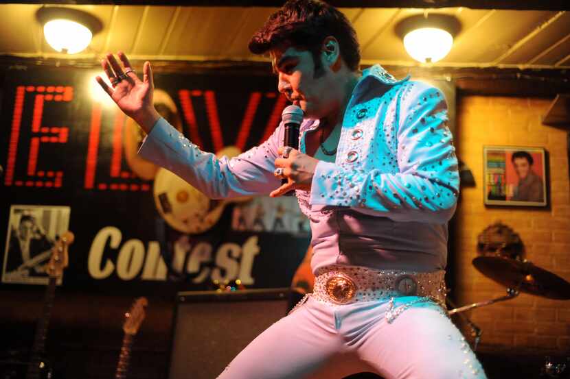 Pablo sings "That's Alright Mama" and wins first place in the Elvis impersonation contest at...