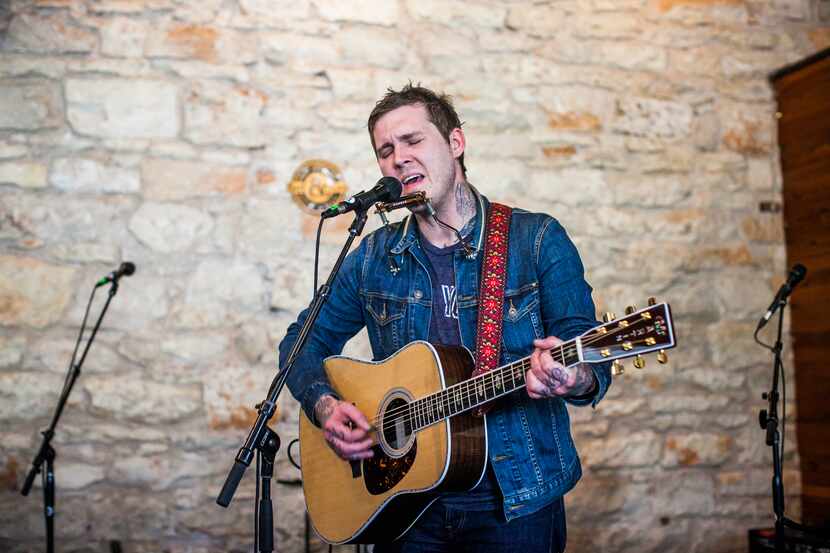 Brian Fallon performs during the Island Records presents Island Life during SXSW on March...