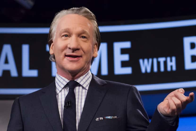 This April 8, 2016 photo released by HBO shows Bill Maher, host of "Real Time with Bill...