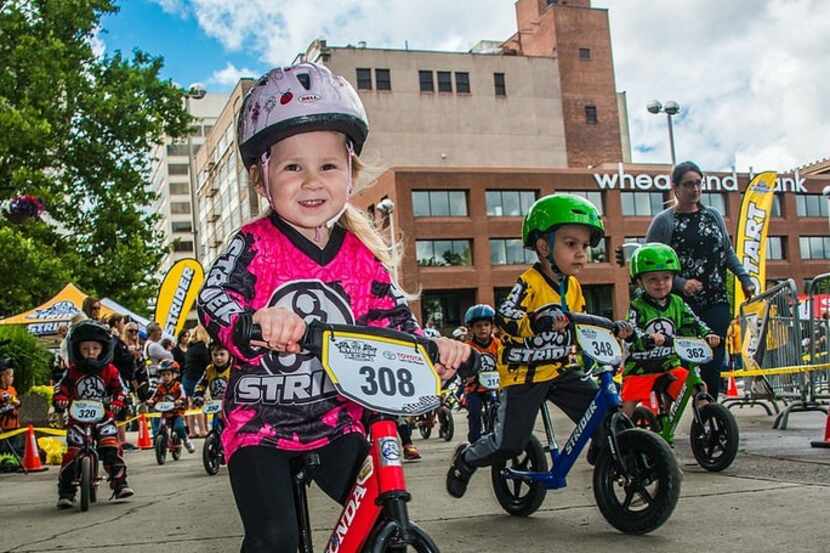 Kids with special needs can race on their Strider Balance Bikes at Strider Races.