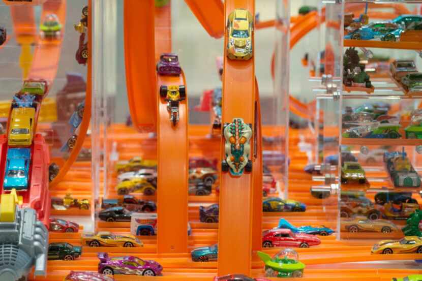 Hot Wheels made by Mattel are pictured at the Nuremberg International Toy Fair (Nuernberger...