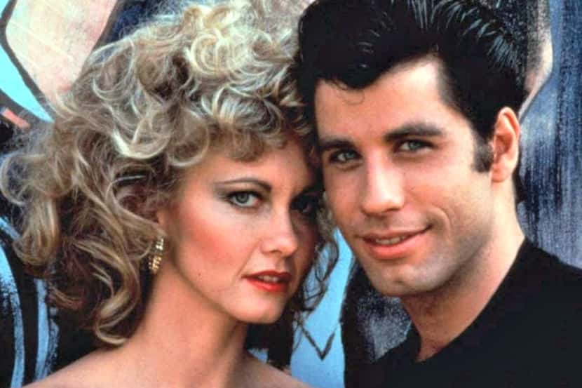  John Travolta and Olivia Newton-John star in the 1978 film "Grease." 