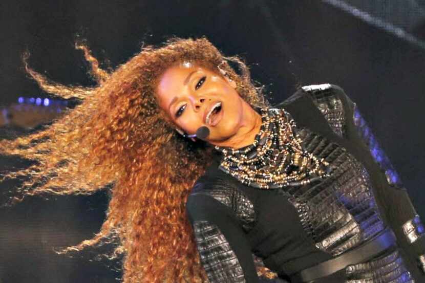 Janet Jackson performs during the Dubai World Cup horse racing event in the United Arab...