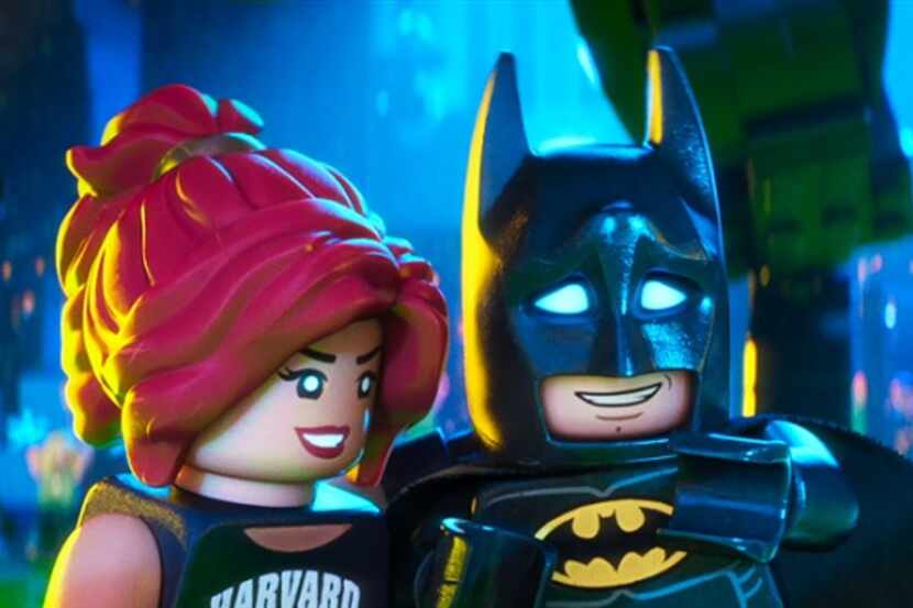 (L-R) LEGO® minifigures Barbara Gordon (ROSARIO DAWSON) and Batman (WILL ARNETT) in the...