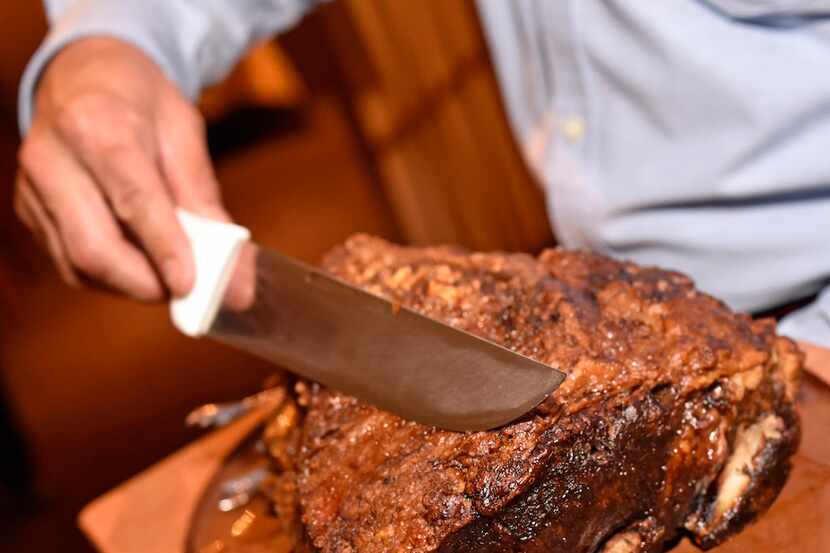 Beef rib ready to serve inside the new Fogo de Chao