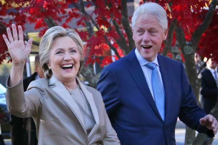 Hillary Clinton and her husband, former President Bill Clinton 