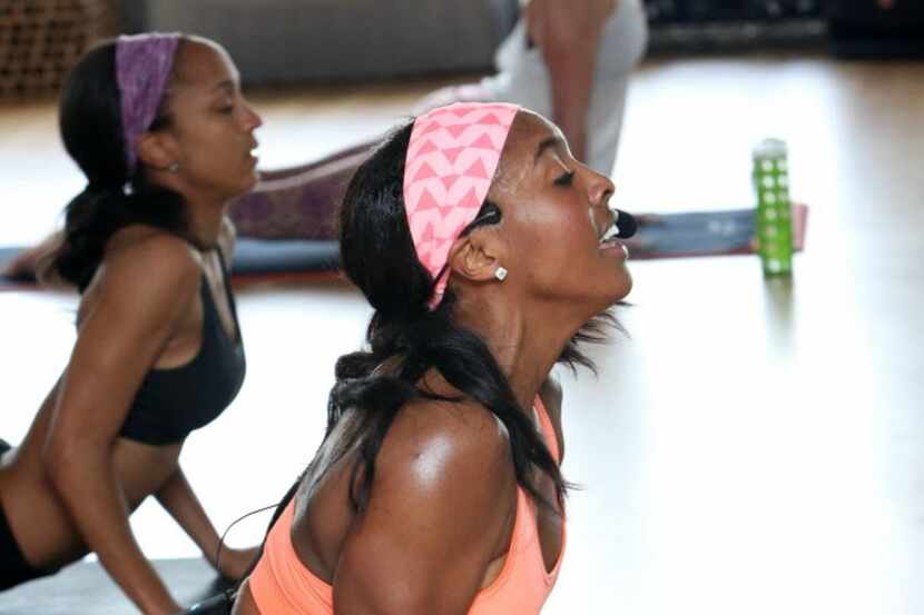A yoga class in Dallas