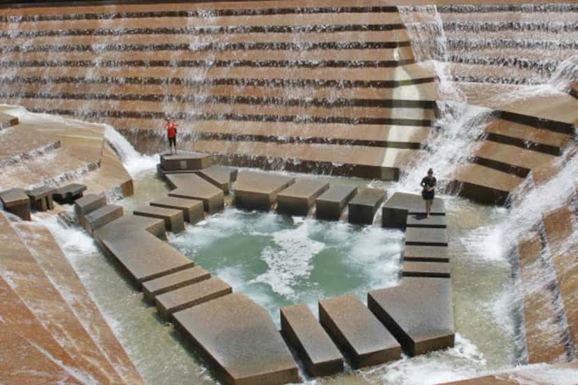 The Fort Worth Water Gardens in downtown Fort Worth 