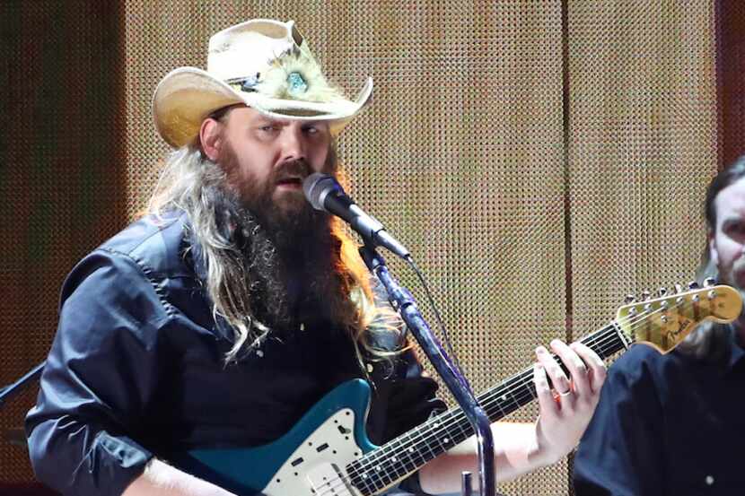 Chris Stapleton performs at the 2017 iHeartRadio Music Festival Day in Las Vegas.