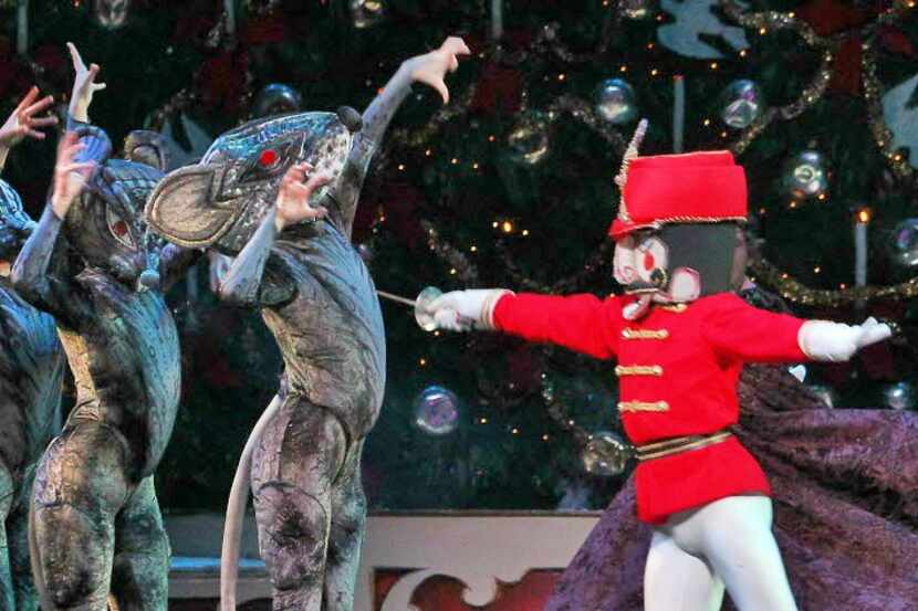 Texas Ballet Theater's "The Nutcracker" during dress rehearsal at Bass Hall.