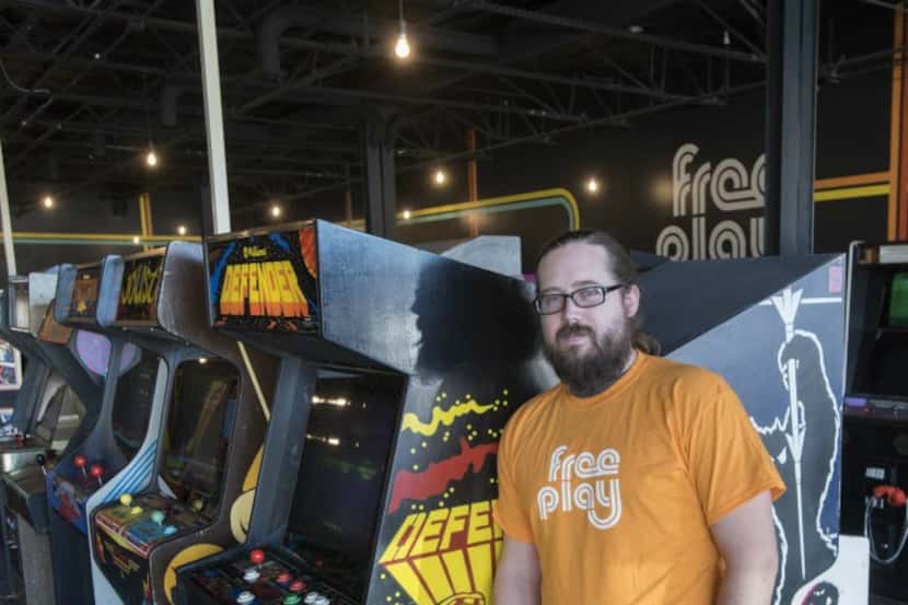 Corey Hyden is the owner of Free Play retro arcades. 