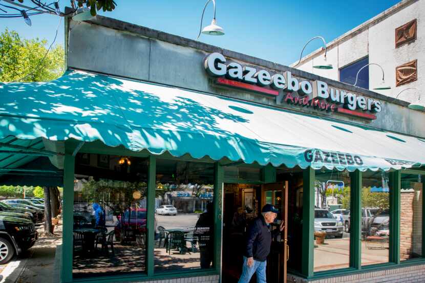 Gazeebo Burgers in Dallas, Texas on April 14, 2018.  
