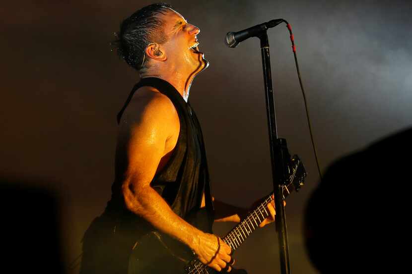 Nine Inch Nails' Trent Reznor performs. 