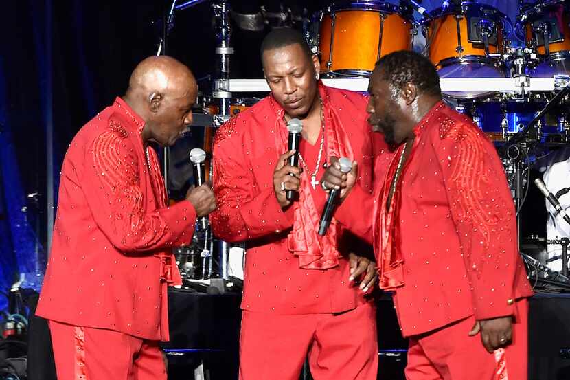 Walter Williams, Eric Grant and Eddie Levert of The O'Jays performed during the 2016...