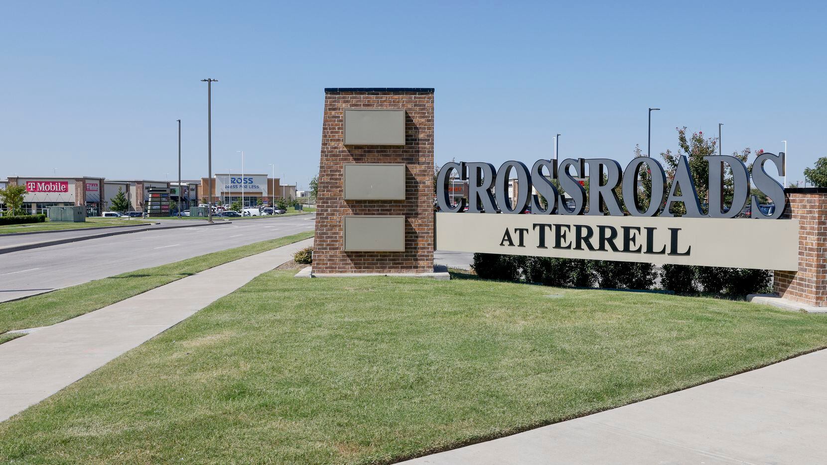 The Crossroads at Terrell shopping center, Wednesday, Sept. 28, 2022 in Terrell, Texas.