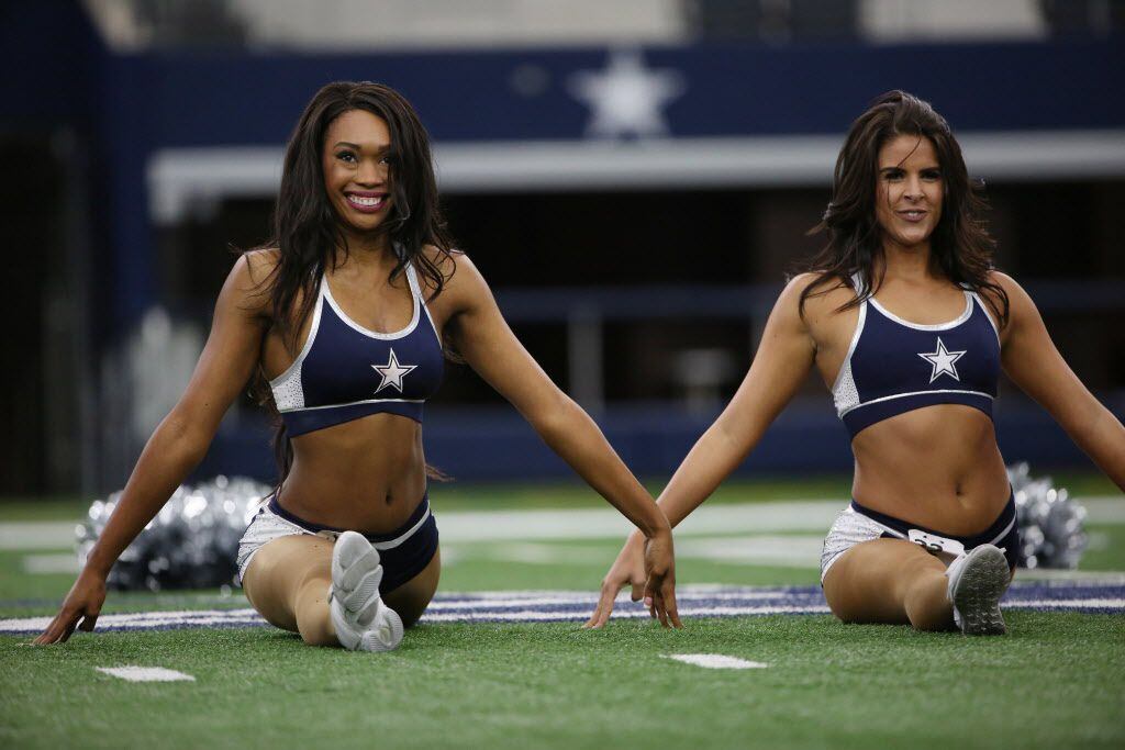 Dallas Cowboys Cheerleaders hopefuls perform in final auditions at AT&T Stadium in Arlington.