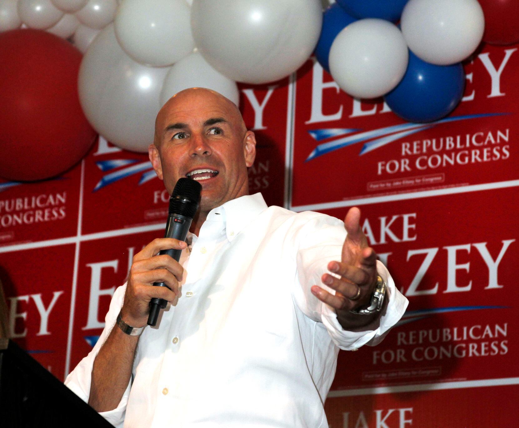 State Representative Jake Ellzey acknowledges the diligent work from campaign supporters...